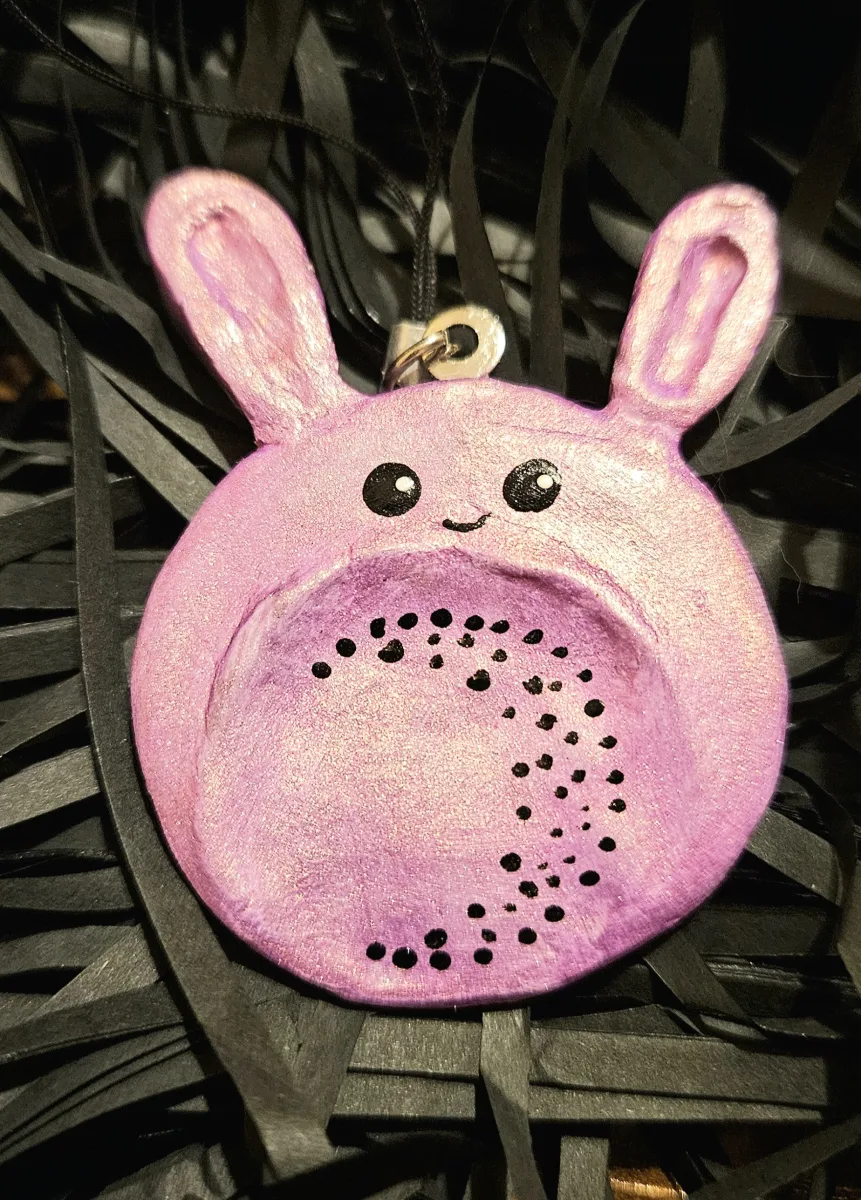 galet anti stress cute animal mauve